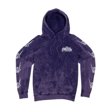 Purple Acid Wash Hoodie
